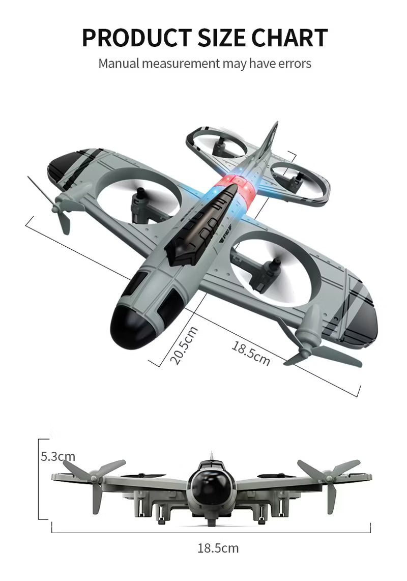 KY103 Vintage Airplane Drone – Remote Control Quadcopter RC Aircraft My Store 2
