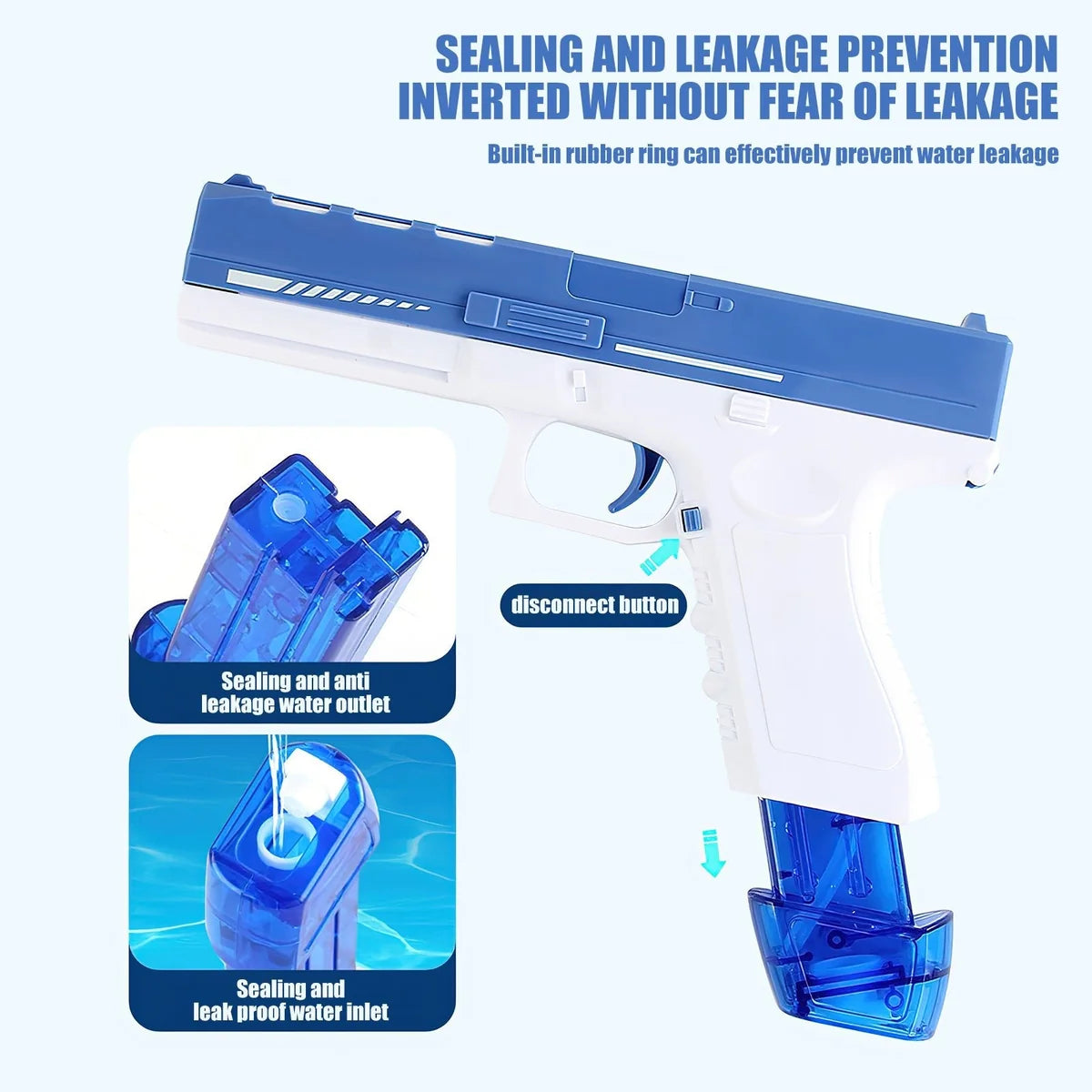 Glock Electric Water Gun – Rechargeable Automatic Water Blaster My Store 2